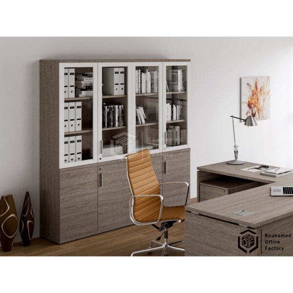 ARMOIRE HAUTE PORTES VITRES ET BATTANTES