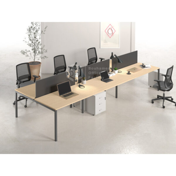 Bureau bench 6 personnes Kayza