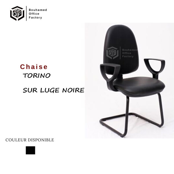 CHAISE TORINO SUR LUGE NOIRE